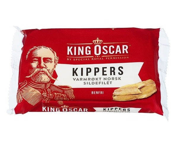 King Oscar Kippers smoked Herring (Røkte sardiner) 106 grams Norwegian Foodstore
