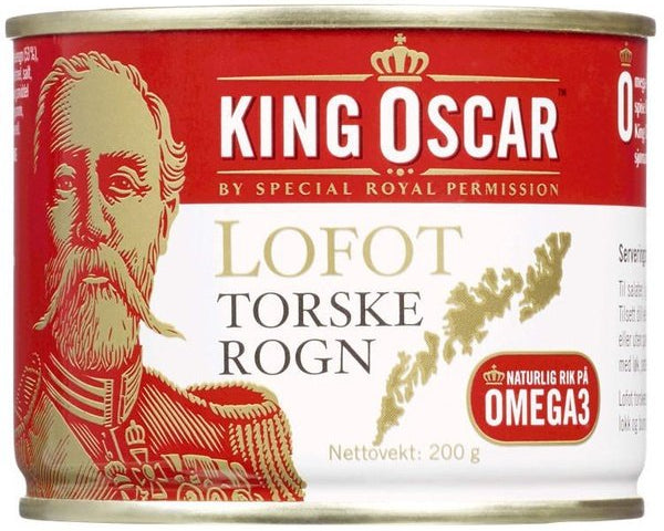 King Oscar Cod Roe (Torskerogn) 200 gram Norwegian Foodstore
