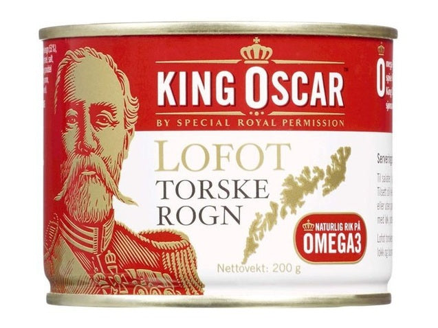 King Fish Roe King Oscar Cod Roe (Torskerogn) 200 gram – Norwegian Foodstore