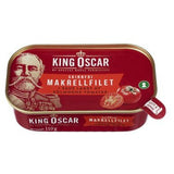 King Oscar Mackerel Filet in tomato sauce (makrell filet i tomat saus) 110 grams Norwegian Foodstore