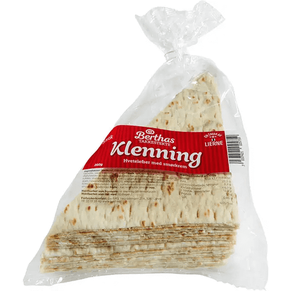 Berthas Klenning with buttercream (smørkrem) 260 grams Norwegian Foodstore