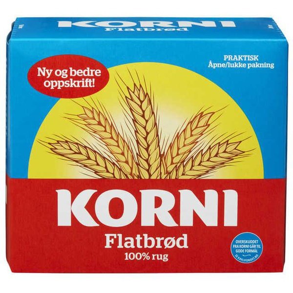 Korni Flatbread 275 grams Norwegian Foodstore