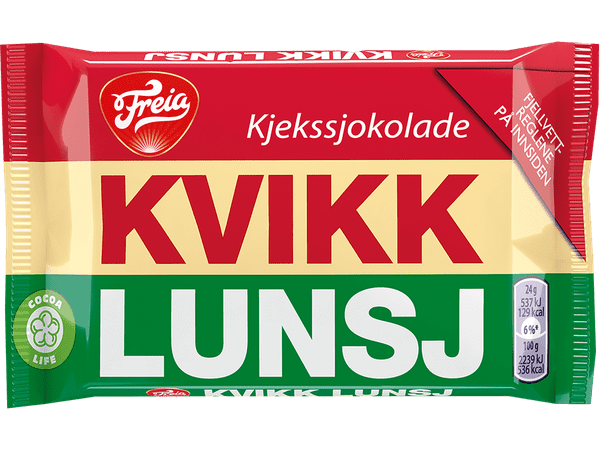 Kvikk lunsj bisquit and chocolate 47 gram Norwegian Foodstore