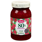 Lerum Raspberry Jam (bringebær syltetøy uten tilsatt sukker) 330gr Norwegian Foodstore