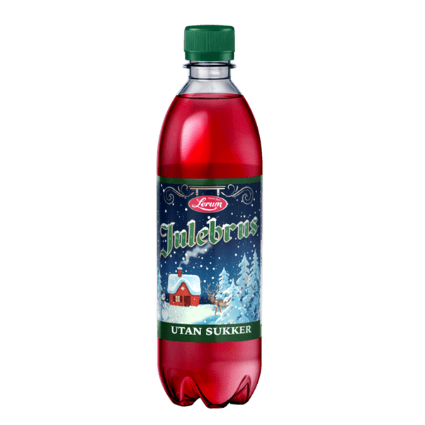 Lerum Christmas Soda Light 0,5 L (Julebrus light) Norwegian Foodstore