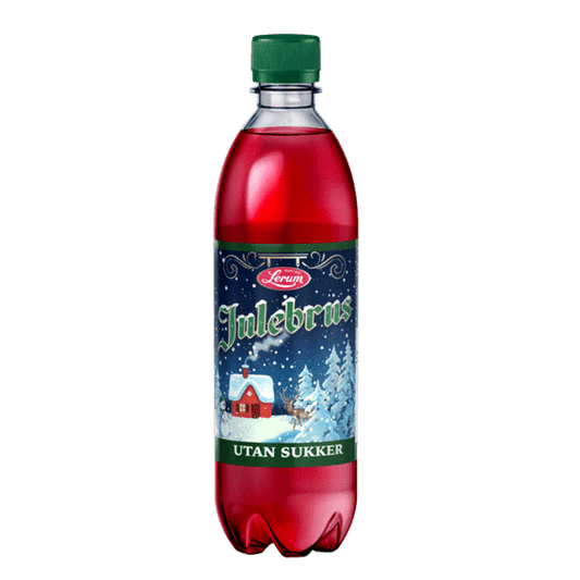 Lerum Christmas Soda Light 0,5 L (Julebrus light) Norwegian Foodstore