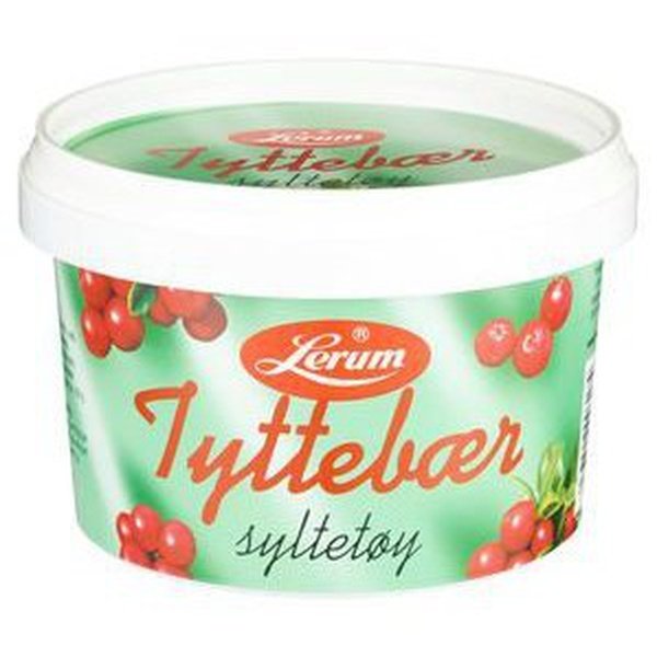 Lerum Lingonberry jam 600 grams (Tyttebær syltetøy) Norwegian Foodstore