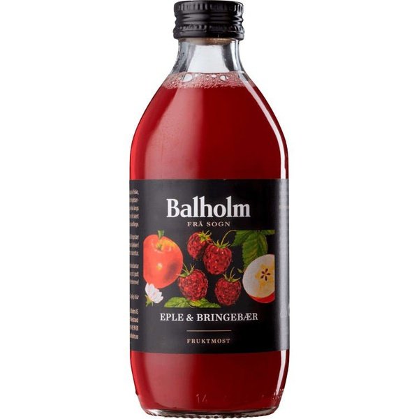 Balholm organic apple & raspberry juice (Eple & bringebær fruktmost) 0,33 liter Norwegian Foodstore
