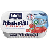 Lofoten Mackerel in tomato sauce (Makrell i tomat) 110 grams Norwegian Foodstore
