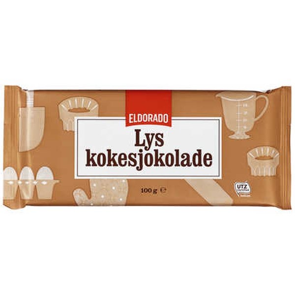 Milkchocolate for baking 100 gram (Lys kokesjokolade) Norwegian Foodstore