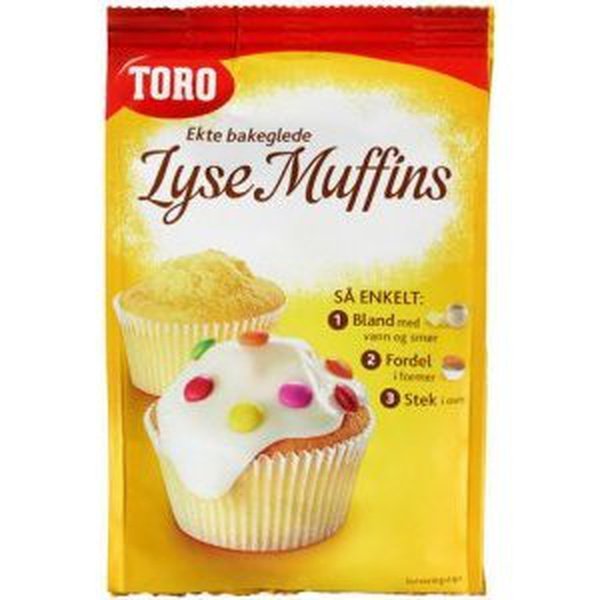 Toro vanilla muffins mix 331 grams (Lyse muffins) Norwegian Foodstore