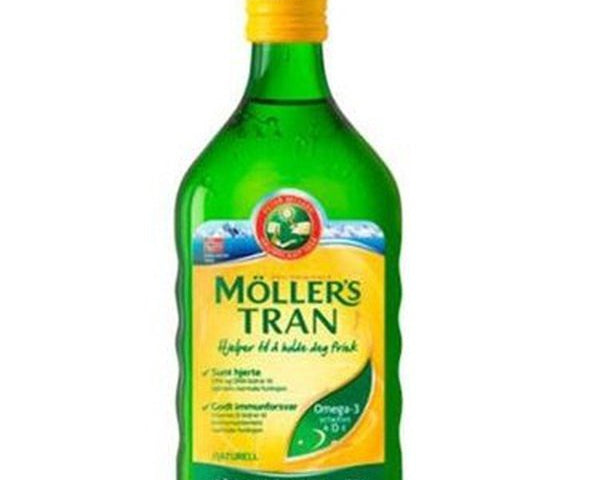 Møllers cod liver oil natural flavour 250ml (Tran naturell) Norwegian Foodstore