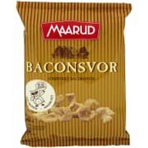 Maarud Bacon rind snacks 75 grams Norwegian Foodstore