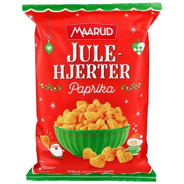 Maarud Christmas hearts (Julehjerter) 120 grams Norwegian Foodstore