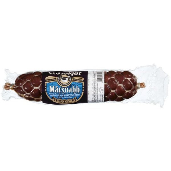 Vossakjøt cured sausage (Mårsnabb / pølse) 300 grams Norwegian Foodstore