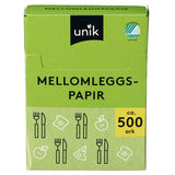 Sandwich greaseproof paper (Mellomleggspapir) 500 sheets Norwegian Foodstore