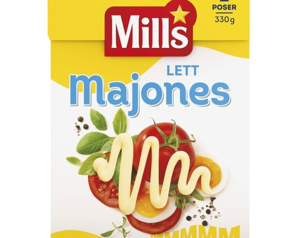 Mills Light Mayonnaise (Lett Majones) 330grams Norwegian Foodstore