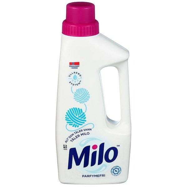 Milo Whool Wash Perfume free (Parfymefri) 595 ml Norwegian Foodstore