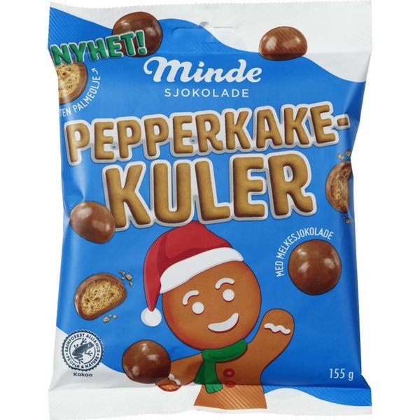 Minde Gingerbread balls (Pepperkakekuler) 155 grams Norwegian Foodstore