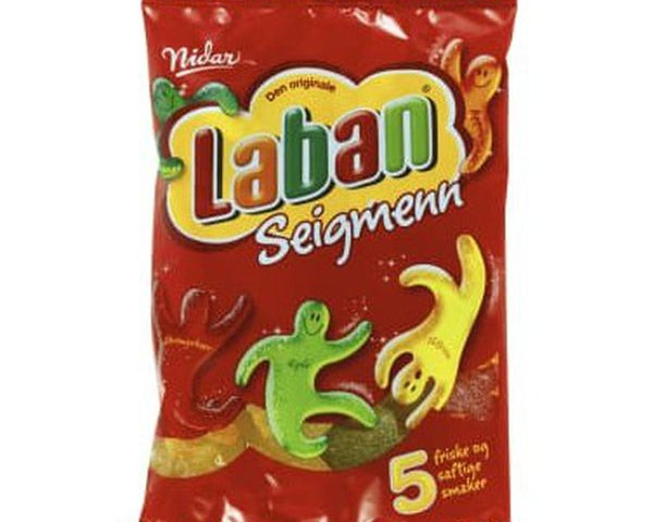 Nidar Laban seigmenn candy 160 gram Norwegian Foodstore