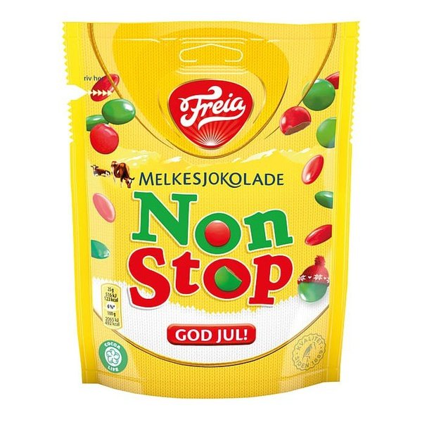 Non stop christmas milk chocolate 180g Norwegian Foodstore