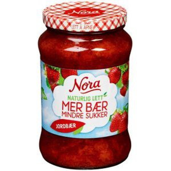 Nora Strawberry 535 grams (Jordbær syltetøy lett) Norwegian Foodstore