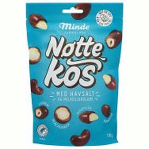 Minde Nøttekos chocolate covered nuts 170 grams Norwegian Foodstore
