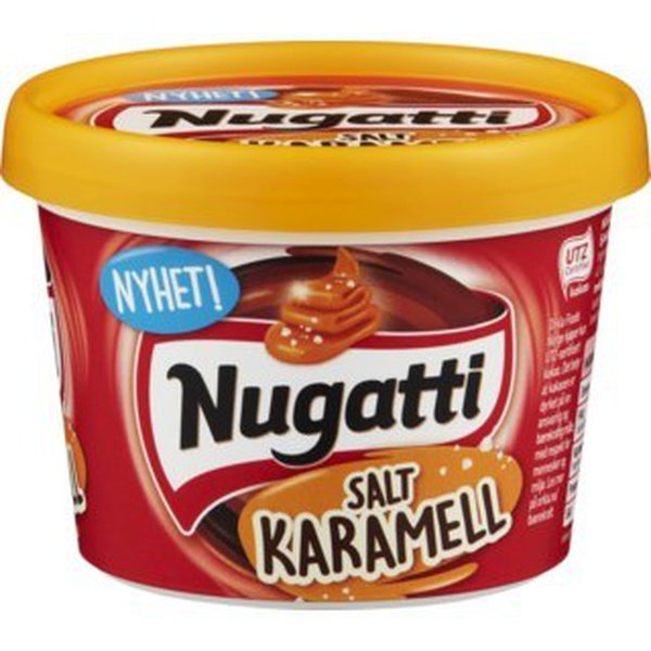 Nugatti salt caramel 325 grams (Salt karamell) Norwegian Foodstore