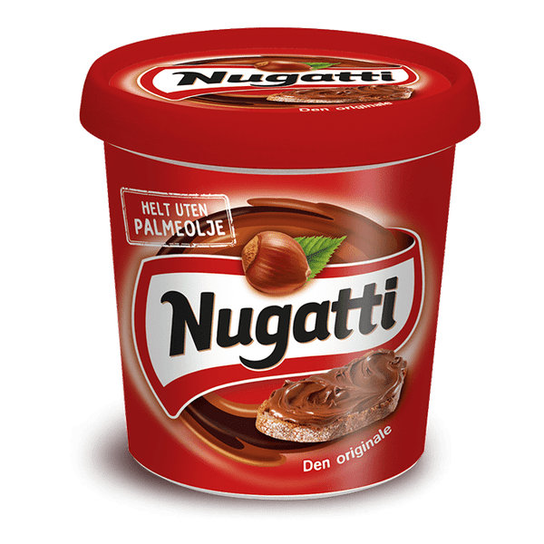 Nugatti Original chocolate / nut spread 500 gram (Sjokolade / nøtte pålegg) Norwegian Foodstore