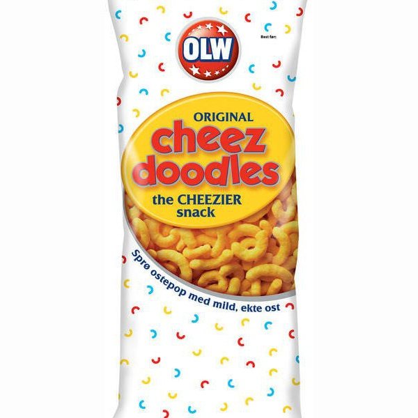 OLW Cheez Doodles snacks 120 gram Norwegian Foodstore