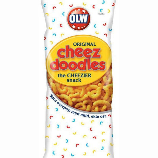 OLW Cheez Doodles snacks 120 gram Norwegian Foodstore