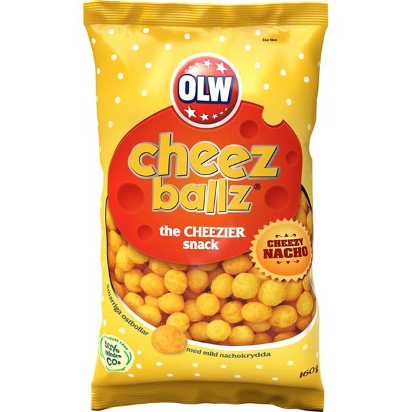 OLW Cheez Balls 160g Norwegian Foodstore