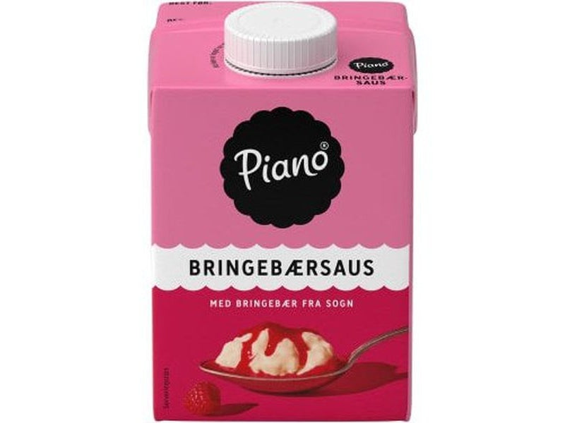 Piano Raspberry Sauce (Bringebær saus) 500 ml – Norwegian Foodstore