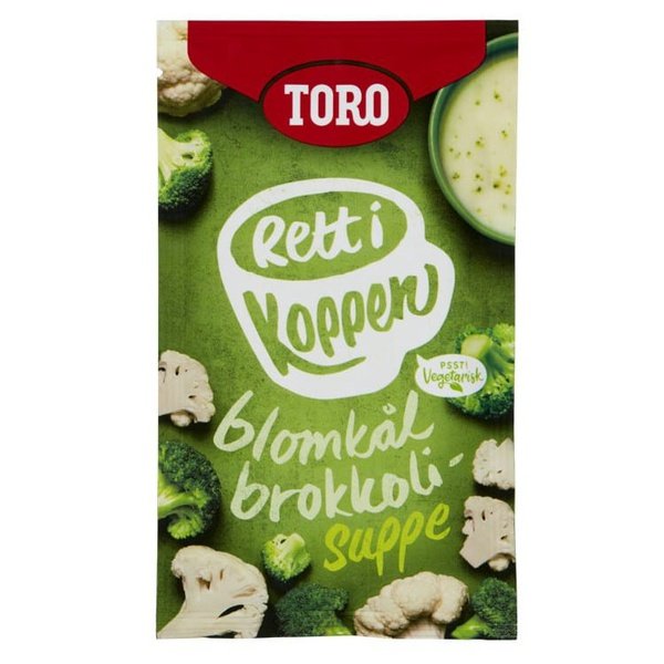 Rett i koppen blomkål og brokkoli (Instant soup) 22 grams Norwegian Foodstore