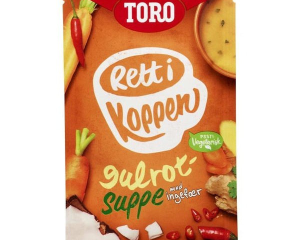 TORO Rett i koppen Gulrotsuppe 22 gram (Instant soup) Norwegian Foodstore