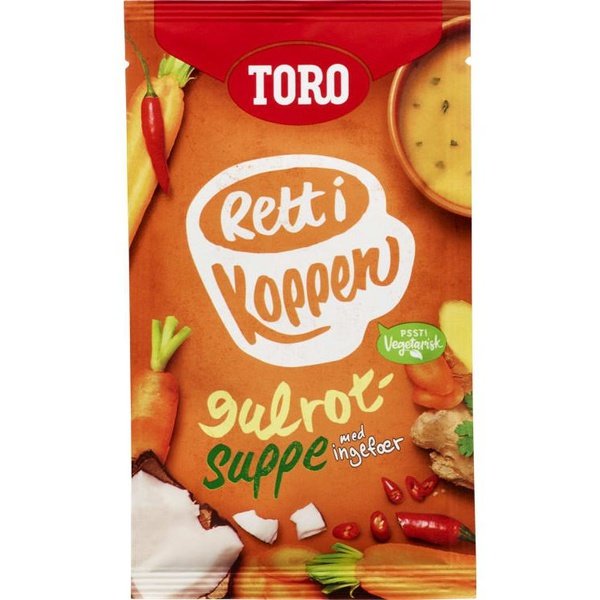 TORO Rett i koppen Gulrotsuppe 22 gram (Instant soup) Norwegian Foodstore