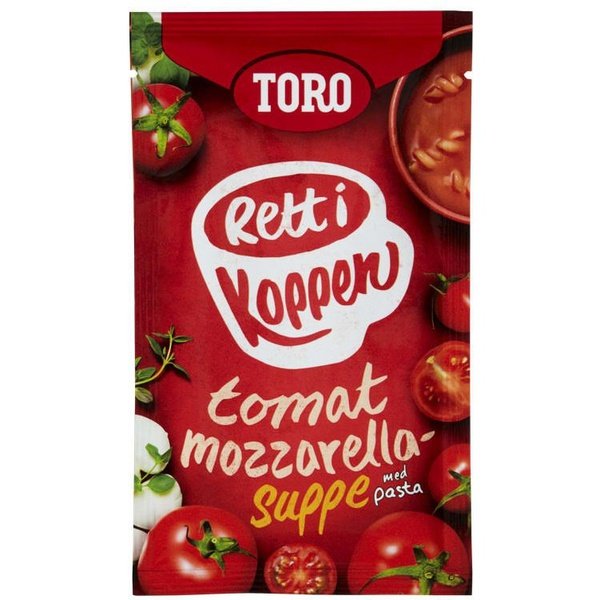 Toro Tomatsuppe M/ Mozzarella 26grams Rett i Koppen (instant soup) Norwegian Foodstore