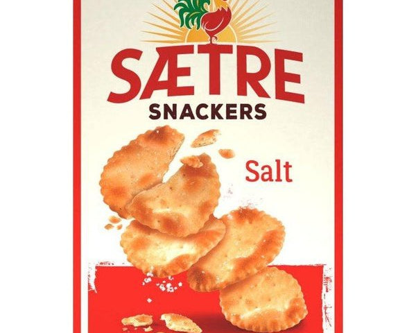Sætre Snackers salt crackers (Kjeks)  120 grams Norwegian Foodstore