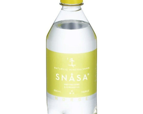 Snåsa mineral water Lemon 500 ml (Snåsavann sitron) Norwegian Foodstore