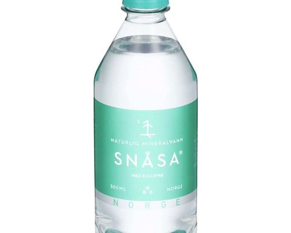 Snåsa sparkling mineral water 500 ml (Snåsavann m/kullsyre) Norwegian Foodstore