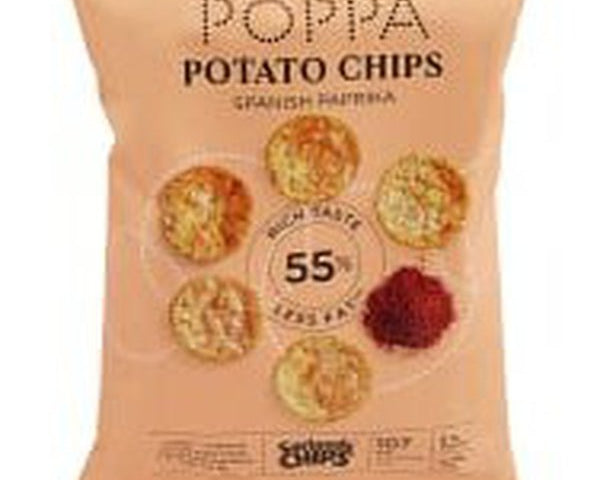 Sørlandschips Poppa snacks paprika (low-fat) 75 grams Norwegian Foodstore
