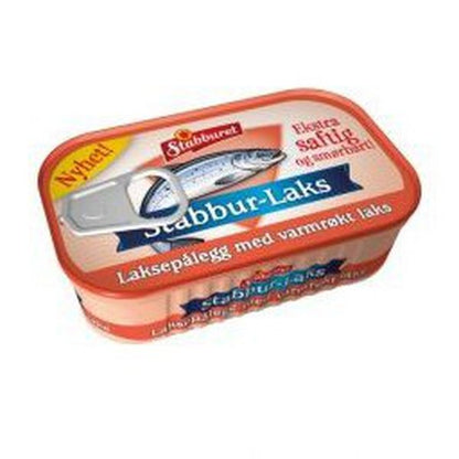 Stabburet smoked salmon 90 gram (Laksepålegg) Norwegian Foodstore