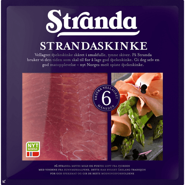 Stranda cured ham 135 gram (Spekeskinke) Norwegian Foodstore