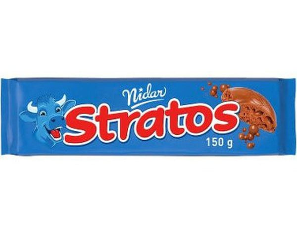 Stratos milk chocolate with air bubbles 150 gram Norwegian Foodstore