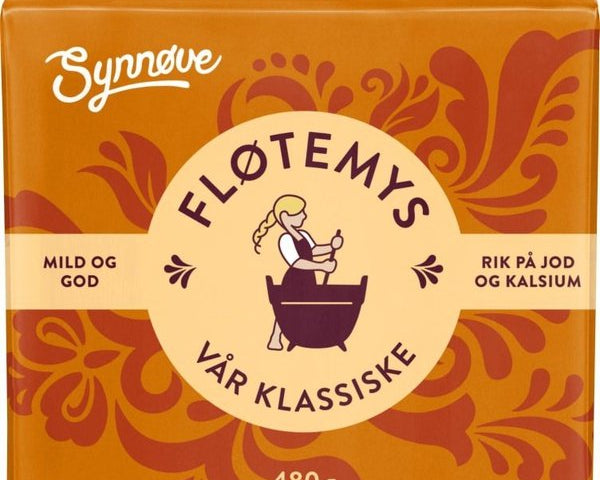 Synnøve Fløtemys Brown cheese 480 gram (Brunost) Norwegian Foodstore
