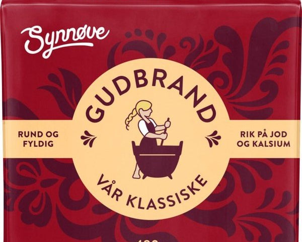 Synnøve Gudbrand Brown cheese 480 gram (Brunost) Norwegian Foodstore