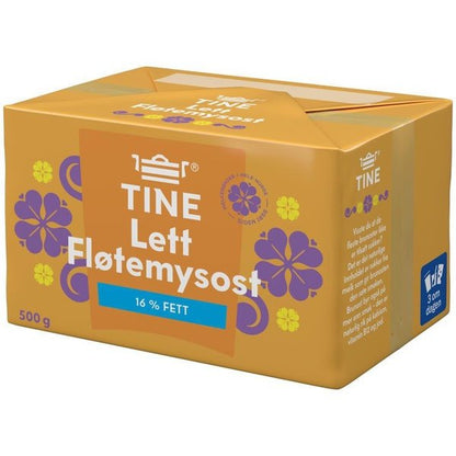Tine Brown low-fat fløtemys cheese 500 gram (Brunost) Norwegian Foodstore