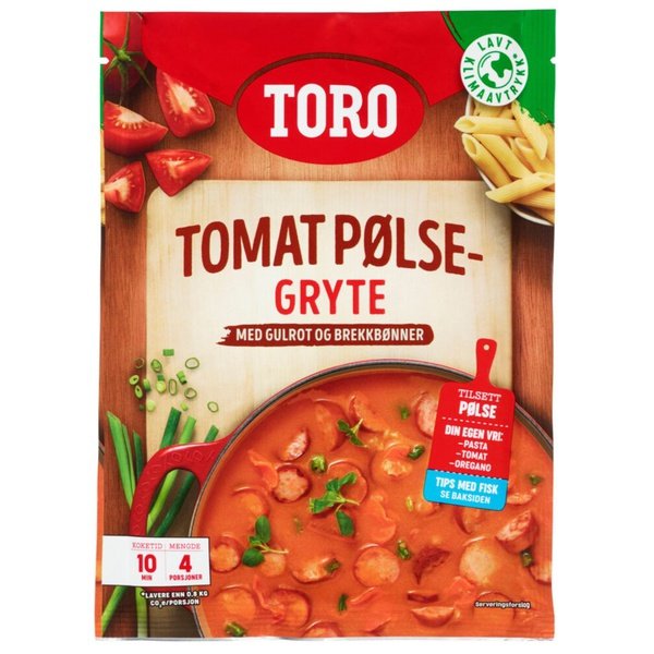 Toro tomato- and sausage stew (Tomat- og pølsegryte) 108 grams Norwegian Foodstore