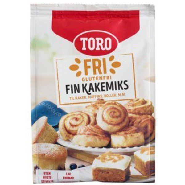 Toro Glutenfree Cake Flour (glutenfri fin kakemix) 346 grams Norwegian Foodstore