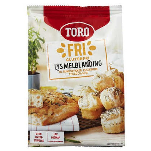Toro Glutenfree flour mix (Lys glutenfri melblanding) 362 grams Norwegian Foodstore